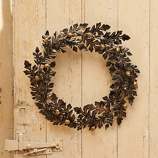 View larger image of Oak Leaf + Acorn Iron Wreath