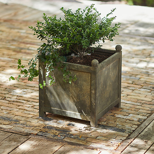 View larger image of Square Galvanized Planter, 18"