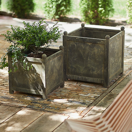 View larger image of Square Galvanized Planter, 22"