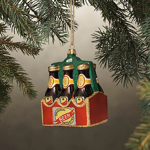 View larger image of Six Pack Glass Ornament