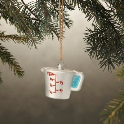 Measuring Cup Glass Ornament