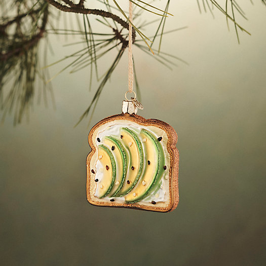 View larger image of Avocado Toast Glass Ornament