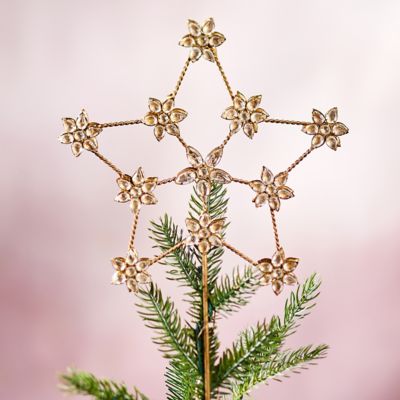 Starry Antiqued Iron Tree Topper