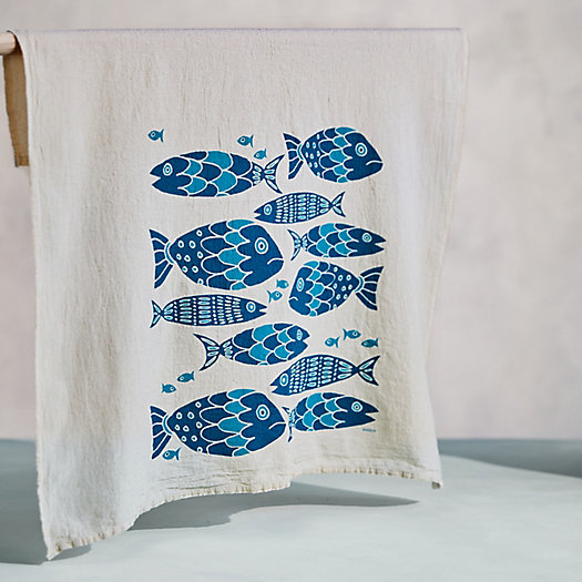 View larger image of Fish Tribe Cotton Dish Towel