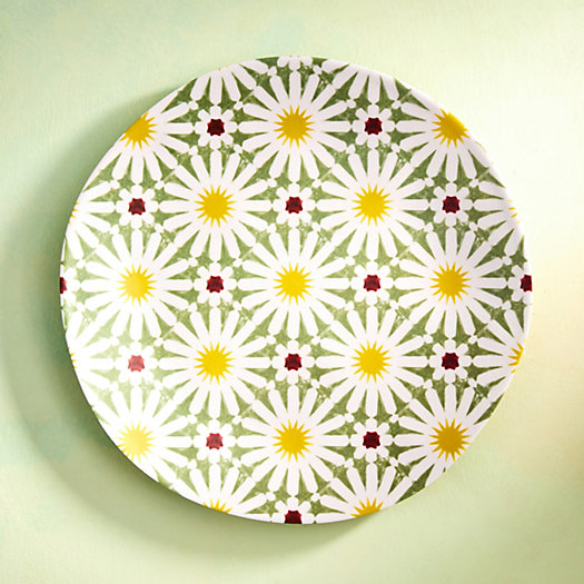 View larger image of Melamine Dinner Plate, Yellow Sunburst