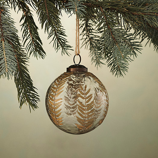 View larger image of Leafy Glass Globe Ornament