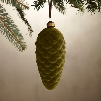 Velvet Pine Cone Ornament
