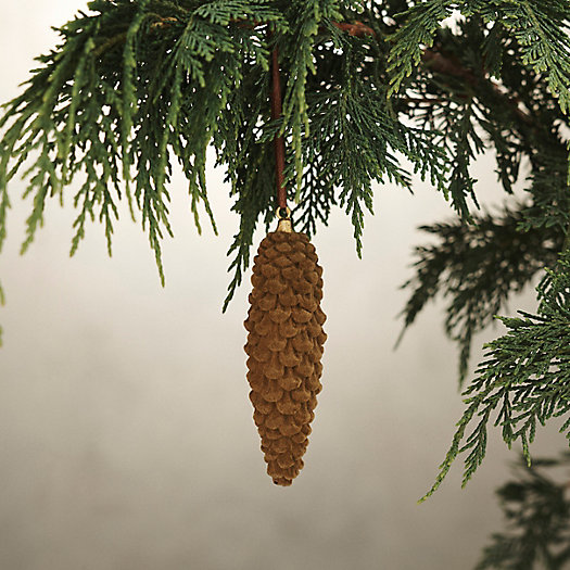 View larger image of Velvet Slim Pinecone Ornament
