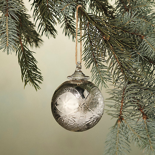 View larger image of Silvered Glass Globe Ornament