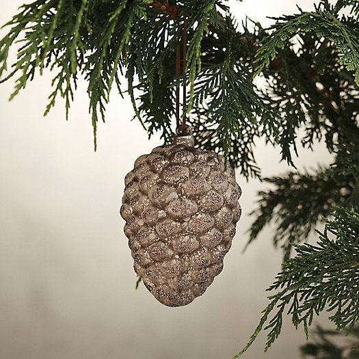 View larger image of Glittery Metallic Pinecone Glass Ornament