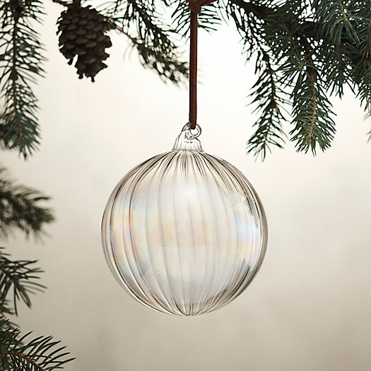 View larger image of Iridescent Swirl Glass Globe Ornament