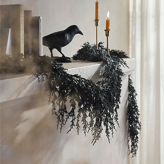 View larger image of Faux Trailing Garland, Black