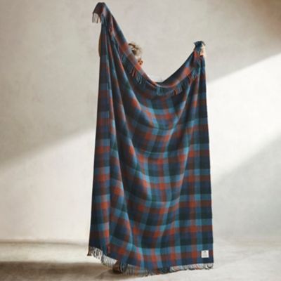 Elements Plaid Recycled Wool Throw