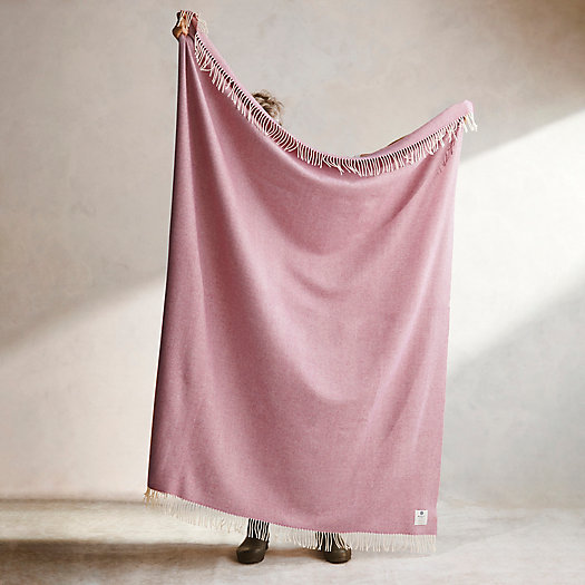 View larger image of Spotted Pink Merino Wool Throw