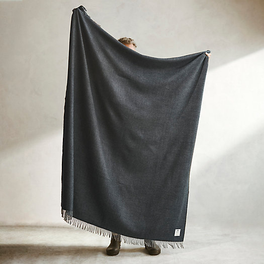 View larger image of Charcoal Merino Wool Throw