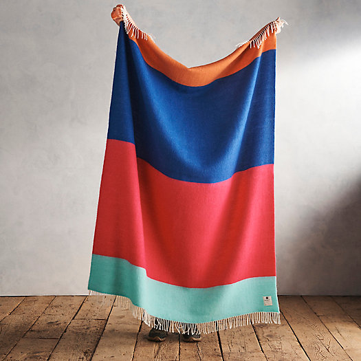 View larger image of Colorblock Brights Merino Wool Throw