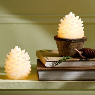 LED Pine Cones, Set of 2