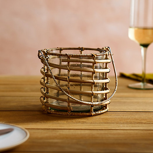 View larger image of Hanging Rattan Wrapped Tea Light Holder