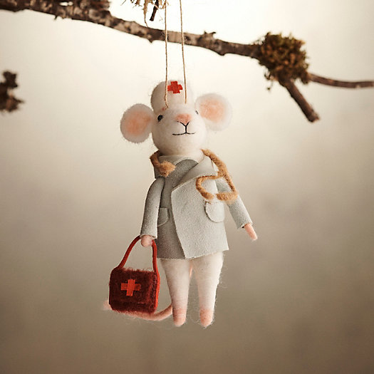 View larger image of Nurse Mouse Felt Ornament
