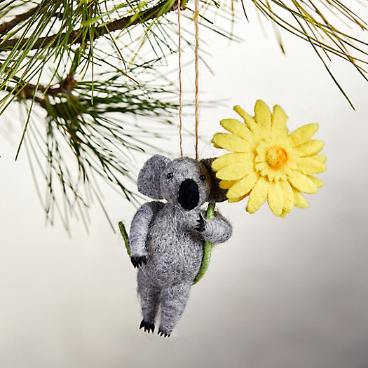 View larger image of Koala with Flower Felt Ornament