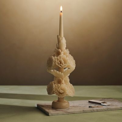 Oaxacan Floral Taper Candle, Small