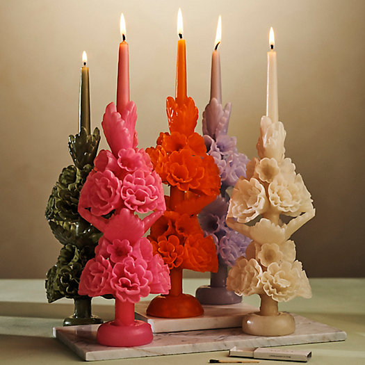 View larger image of Oaxacan Floral Taper Candle, Large
