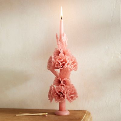 Oaxacan Floral Taper Candle, Small