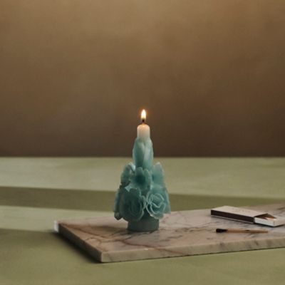 Oaxacan Floral Taper Candle, Small