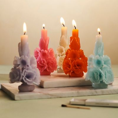 Mushroom Family Flower Candles