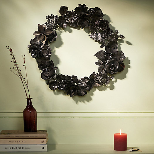 View larger image of Night Flowers Iron Wreath, Full