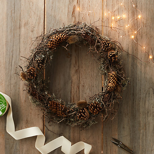 View larger image of Preserved Pinecone Wreath