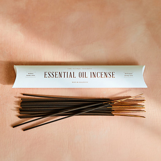View larger image of Essential Oil Incense, Rose + Geranium