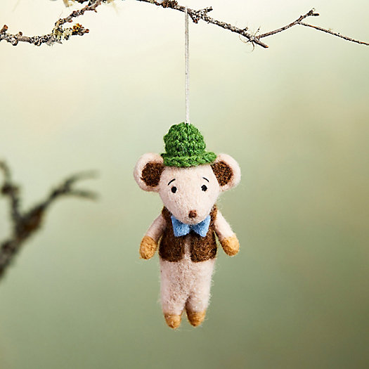 View larger image of Overalls Mouse Felt Ornament