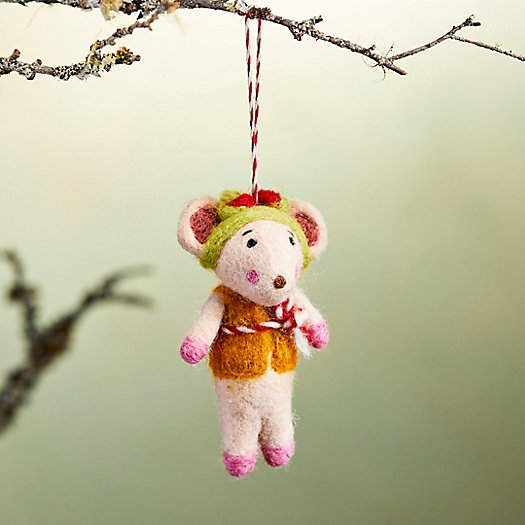 View larger image of Rosy Cheeked Mouse Felt Ornament