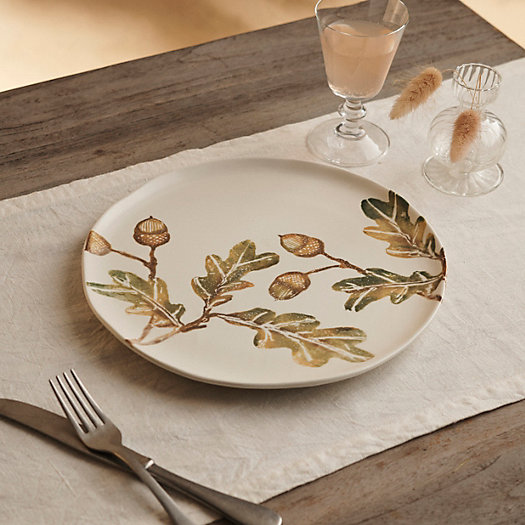 View larger image of Oak + Acorn Ceramic Platter, Round