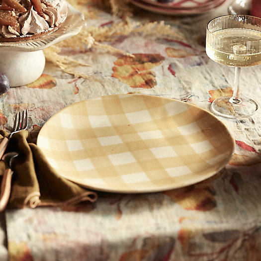 View larger image of Color Wash Gingham Dinner Plate