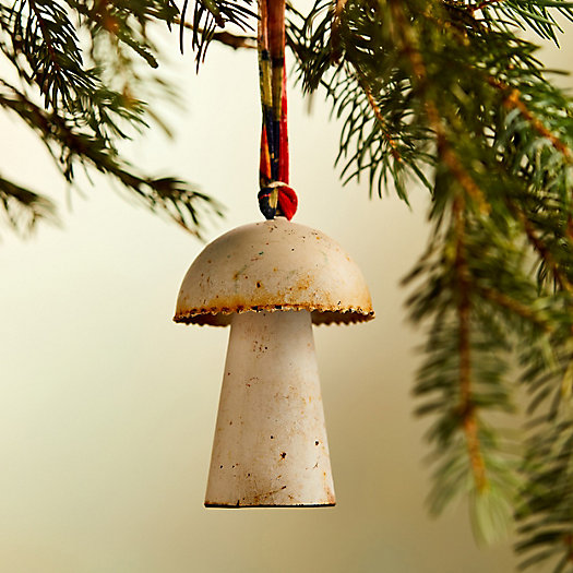 View larger image of Colorful Mushroom Ornament with Sari Ribbon Hanger