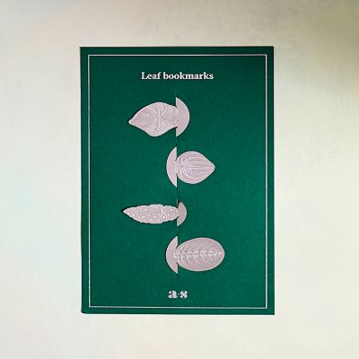 Leafy Steel Bookmarks, Set of 4