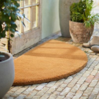 Natural Coco Large Welcome Mat for Entry Way, Long Coir Outdoor