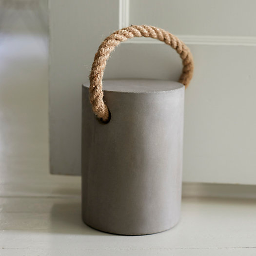 View larger image of Concrete Doorstop with Jute Handle