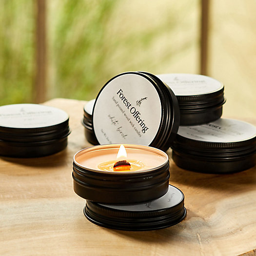 View larger image of Forest Offering Tin Candles, Set of 6