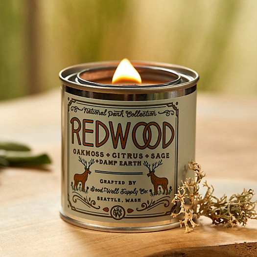 View larger image of National Park Tin Candle, Redwood