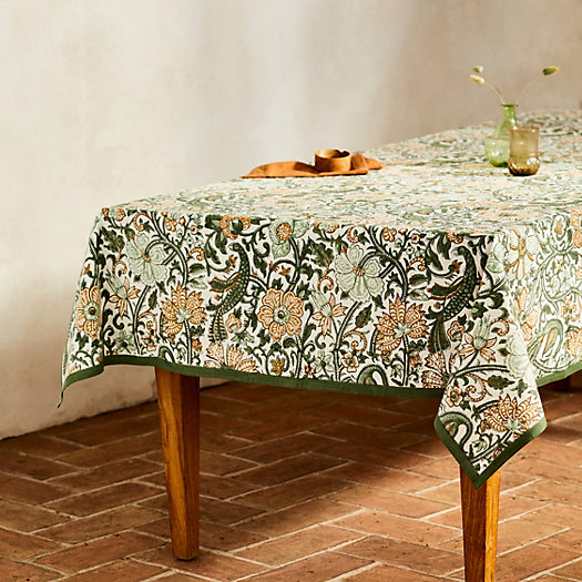 View larger image of Peacock Floral Tablecloth