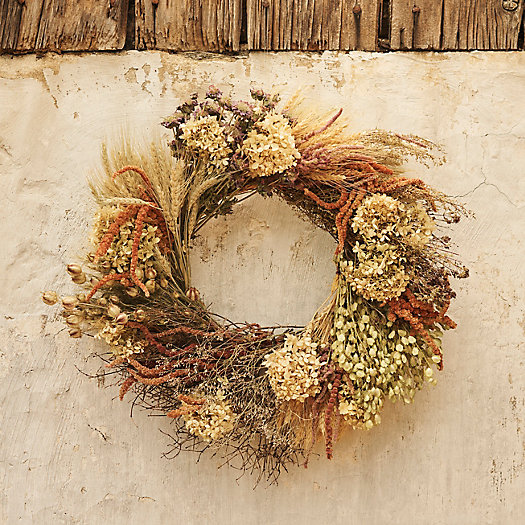 View larger image of Preserved Hydrangea Garden Wreath