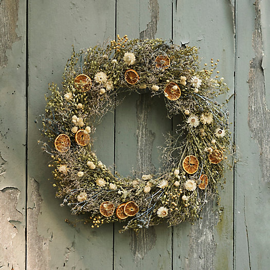 View larger image of Dried Citrus + Wildflower Wreath