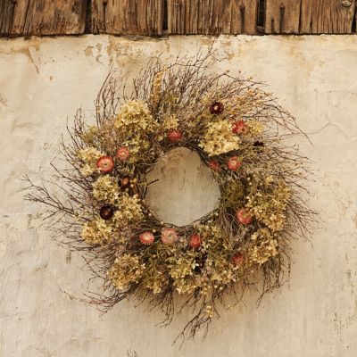 Preserved Twiggy Hydrangea Wreath