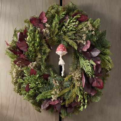 Fresh Juniper, Mountain Mint + Cedar Wreath