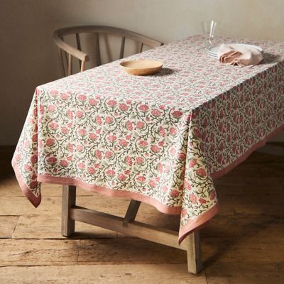 Cerise Flower Tablecloth