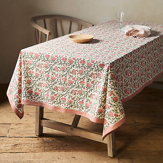 View larger image of Cerise Flower Tablecloth