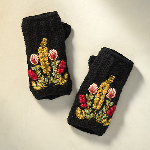 View larger image of Fleece Lined Wool Handwarmers, Black
